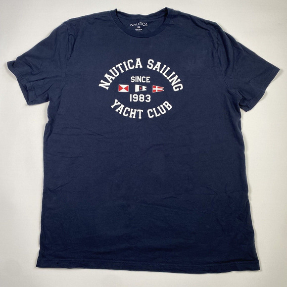 Nautica T-Shirts Set of 2 Gray & Navy Men's Size XXL Pre-Owned - Picture 8 of 13